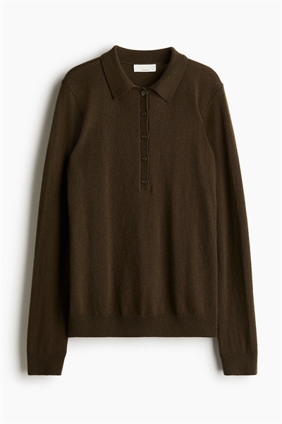 Рубашка-поло из шерстяного бленда 1248351004