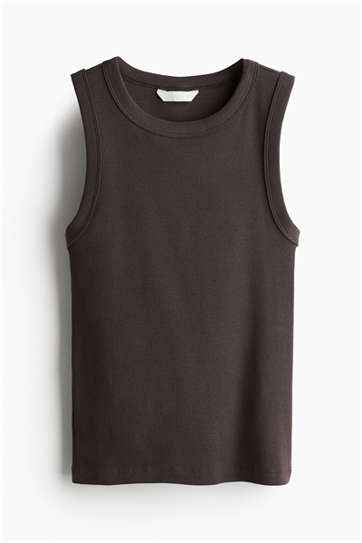 Майка из трикотажа в рубчик 1250800002