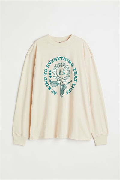 Рубашка с длинными рукавами и принтом 1025622002