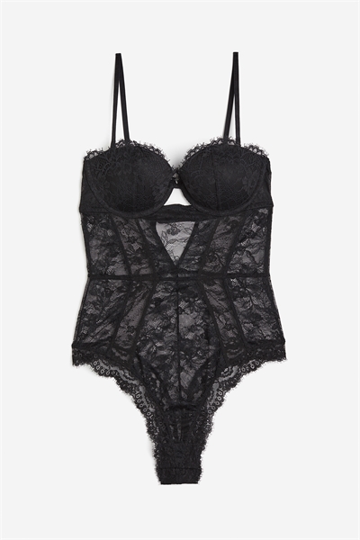 Кружевное боди балконет 1199864001