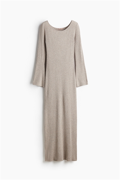 Платье из ребристого трикотажа 1245975001