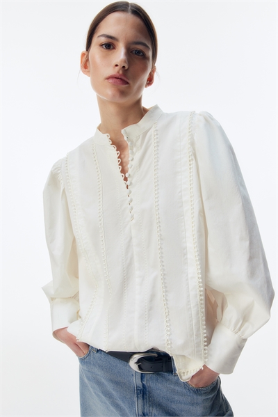Блузка с отделкой пико 1273003001