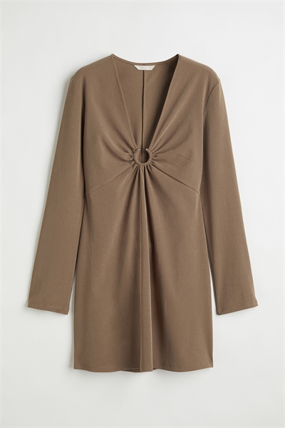 Платье с V-образным вырезом 1089437001