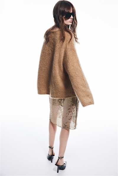 Джемпер из мохеровой смеси в стиле оверсайз 1248344002