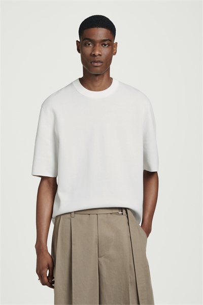 Трикотажная футболка с двойной лицевой стороной 1215792005