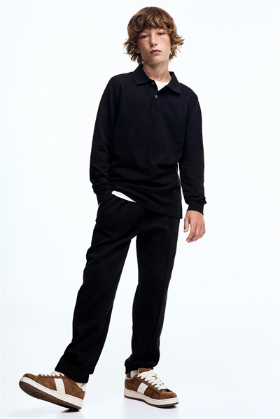 Зауженные брюки из пике 1269513006