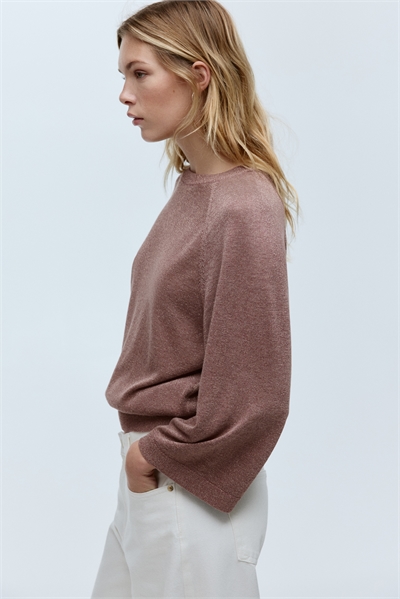 Топ из тонкого трикотажа с блестками 1299505004