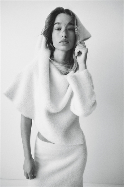 Джемпер из пушистой вязки 1301612001