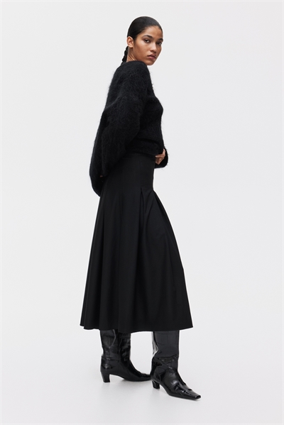 Плиссированная юбка-миди 1306983003