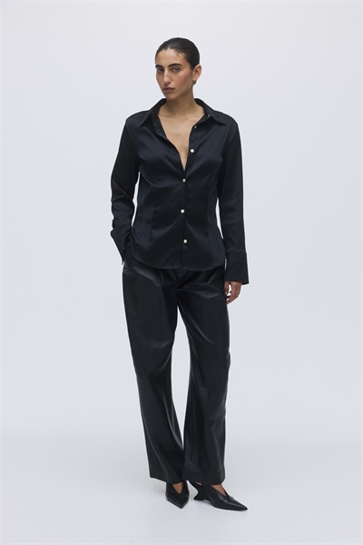 Приталенная рубашка из саржи 1310372001