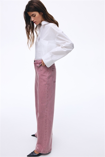 Широкие высокие джинсы 1315400001