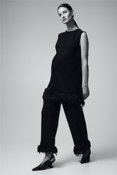 Брюки с бахромой MAMA 1316515001