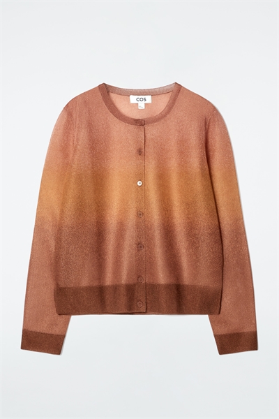 Кардиган омбре из тонкой вязки 1238891003