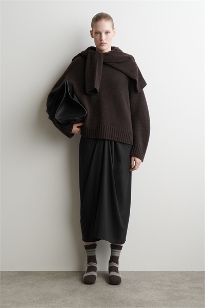 Вязаные сапоги-носки в клетку 1326976001