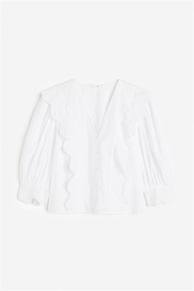 Блузка с декоративными элементами Broderie anglaise 1164606002