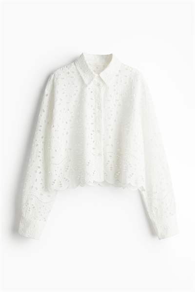Рубашка из ткани Broderie anglaise 1216334001