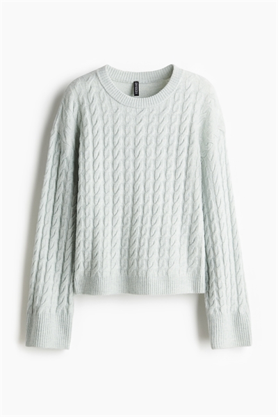 Джемпер из кабельного трикотажа 1229918004