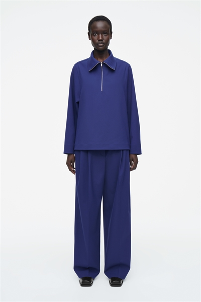 Широкие брюки из твила Relaxed fit 1248999006