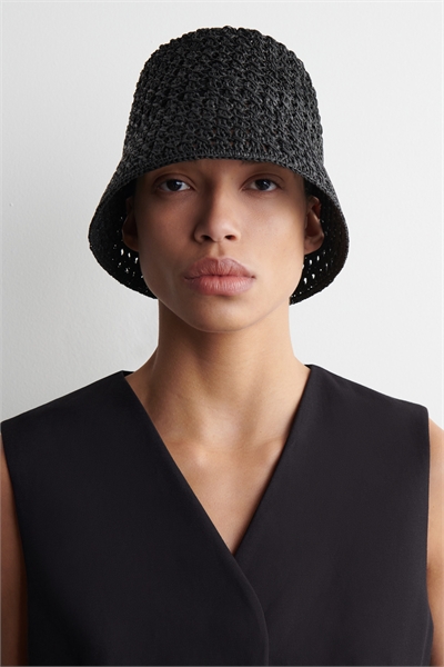 Соломенная шляпа с открытым плетением 1266993002