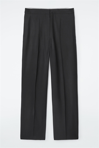 Широкие брюки barrel-leg из шерстяной ткани 1242908002