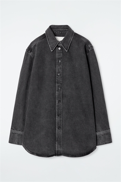Расслабленная джинсовая рубашка 1246092001
