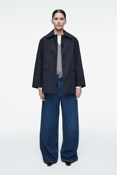 Хлопковая куртка с воротником 1267085003