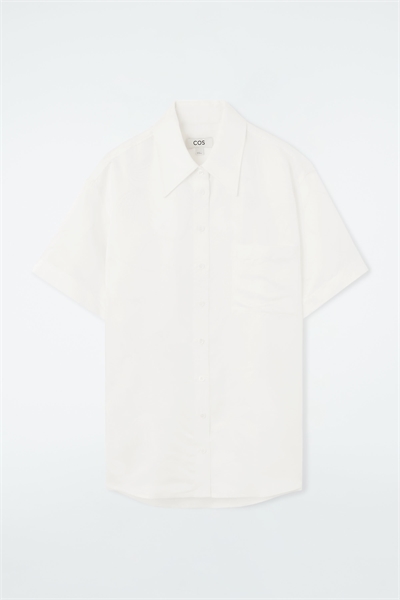 Рубашка с короткими рукавами из жаккарда с цветочным принтом 1244313001