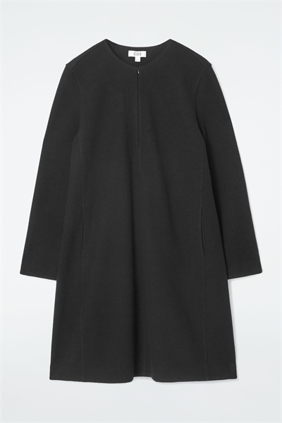 Мини-платье A-line из вареной шерсти 1252682001