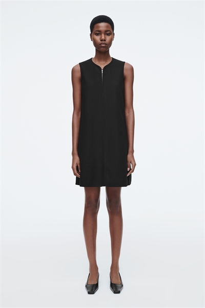 Мини-платье на молнии из водолазного трикотажа 1268287001