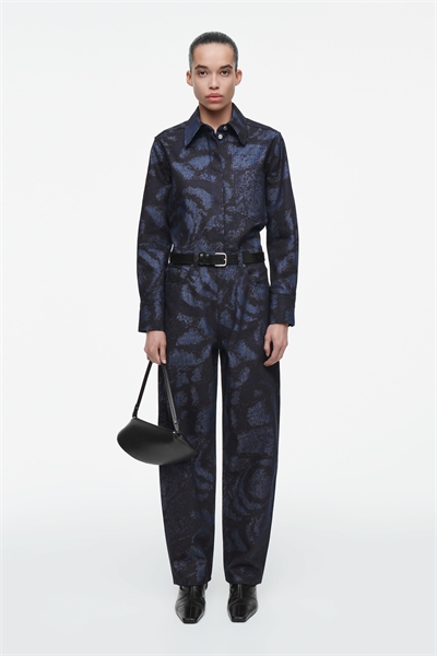 Джинсы Bay barrel leg из жаккарда 1265148001