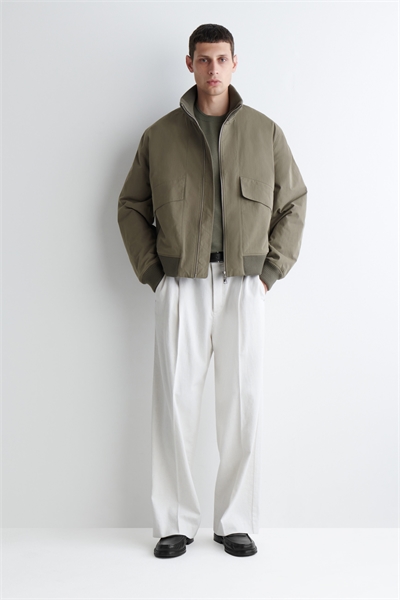 Хлопковая летная куртка с мягкой подкладкой 1293448003