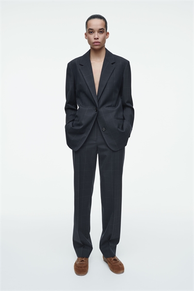 Прямые брюки в клетку 1272097001