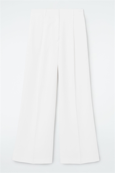 Приталенные брюки из льняного бленда 1232340001