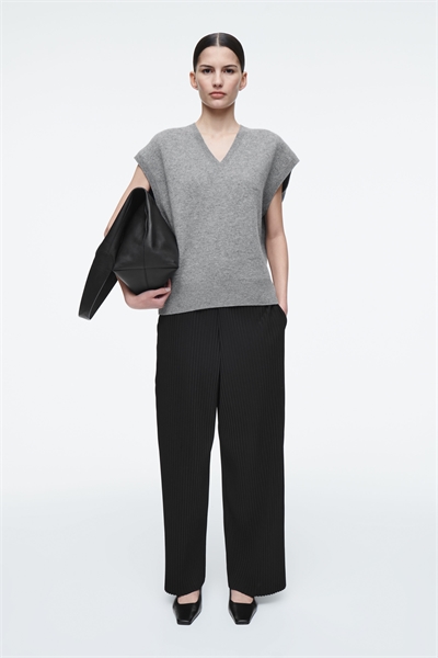 Брюки с широкими штанинами плиссе 1263683001