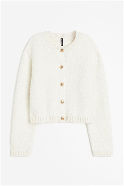 Кардиган из фактурной вязки 1224759001