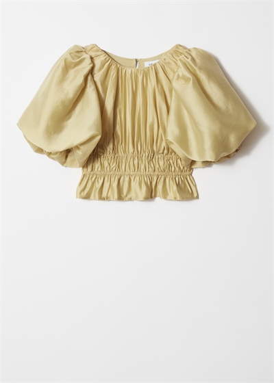 Блузка с рюшами и рукавами-баллонами 1260725002