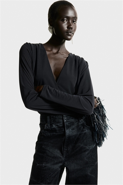 Боди стринги с V-образным вырезом и драпировкой 1314323001