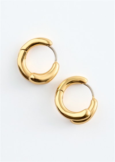 Серьги с обручем из двух частей 1319494001