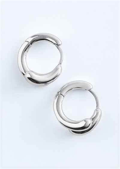 Серьги с обручем из двух частей 1319494002