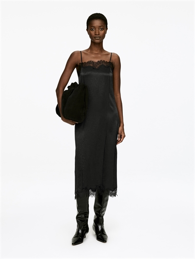 Платье-слип с кружевной отделкой 1329071001