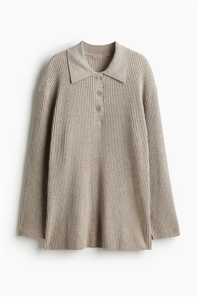 Рубашка-поло из ребристого трикотажа 1255575001