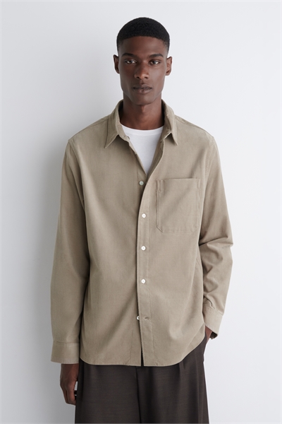 Расслабленная вельветовая рубашка 1289477002