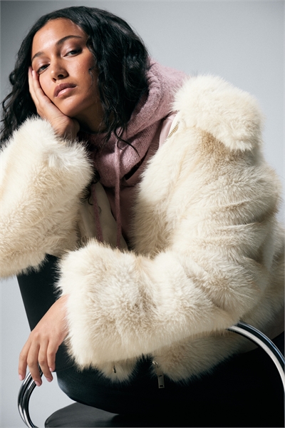 Куртка на молнии из искусственного меха 1296736001