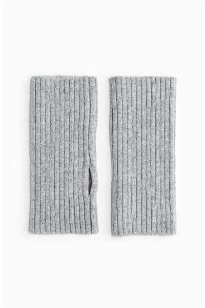 Грелки для запястий из ребристой вязки 1241284001