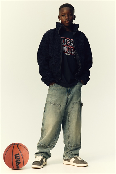 Жакет из тедди с аппликацией 1306806001