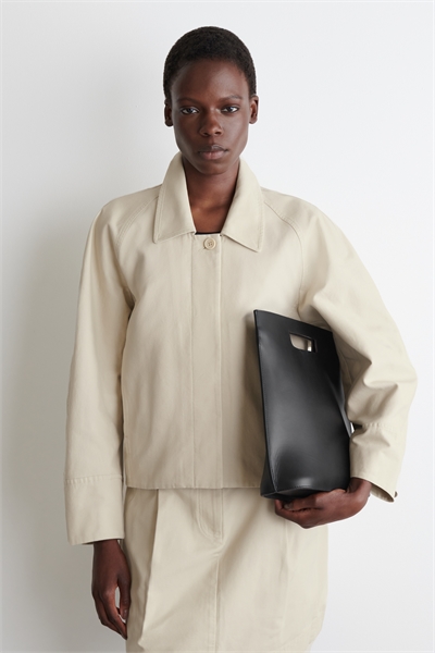 Закругленный хлопковый жакет 1307694001