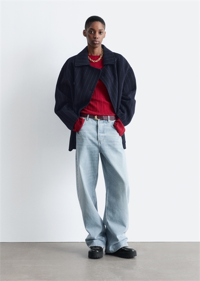 Шерстяной жакет в форме кокона 1285239001