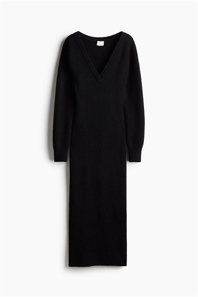 Платье из трикотажа в рубчик 1246582003