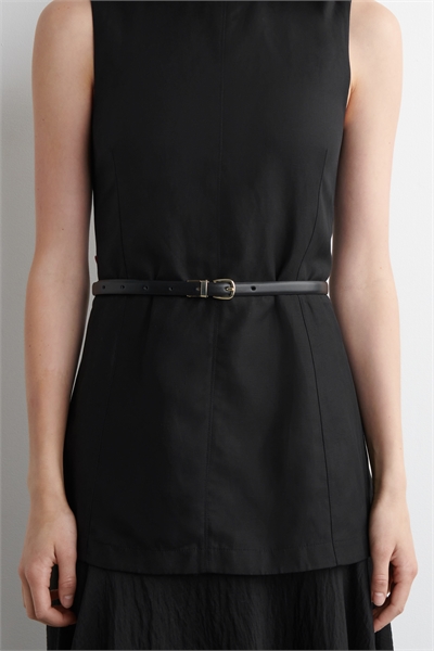 Двусторонний тонкий кожаный ремень 1269803003