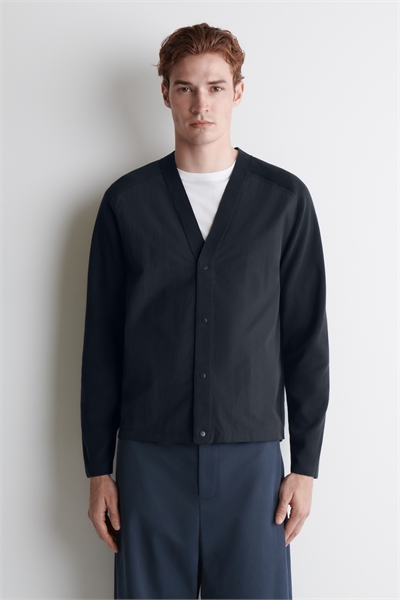 Кардиган с трикотажными панелями 1292174001